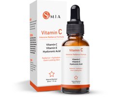 Simia™ Original Vitamine C Serum - Met Vitamine E & Hyaluronzuur - Gezichtsserum - Collageen - Anti…