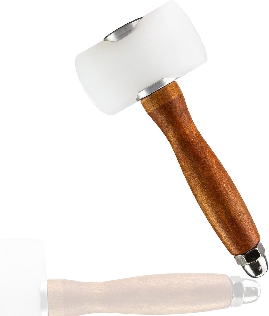 Houten Handvat Carving Hamer Leathercraft Hamer Voor Diy Craft Stempelen Naaien Club Koeienhuid Tool