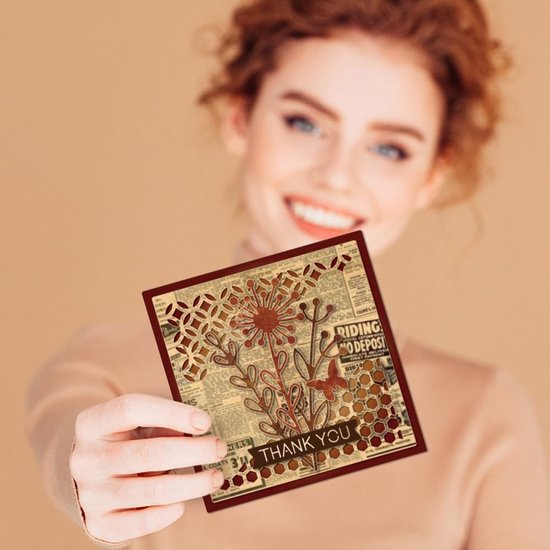 Hollow Achtergrond Snijmatrijzen Metalen Gebroken Decoratie Snijmatrijzen Frame Snij-embossing Sjablonen voor Scrapbooking Ambachten Papier Kaarten Maken — afbeelding 4