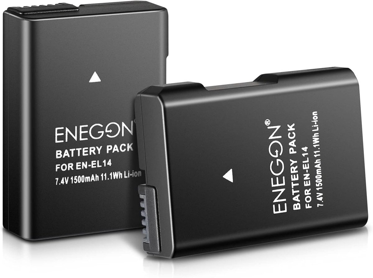 Oplaadbare Li-Ion Accu voor Nikon D5600 D5100 D5200 D5300 D5500 en Coolpix Camera's