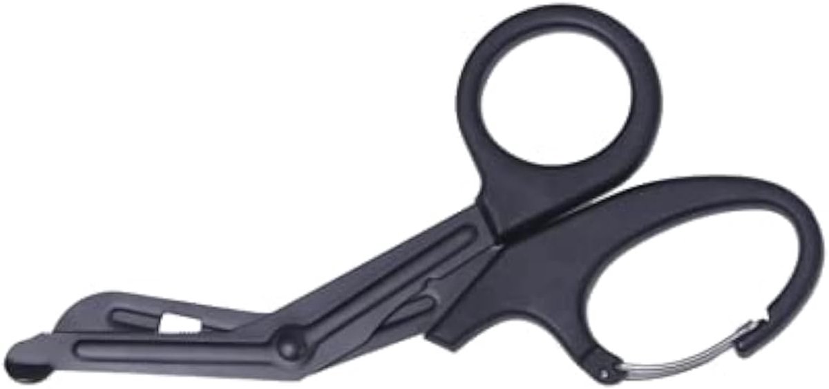 verbandschaar of verbandschaar van roestvrij staal, titanium coating, mat, EMT 7,7 inch voor artsen of verpleegsters, noodsituaties of camp buiten (zwart)