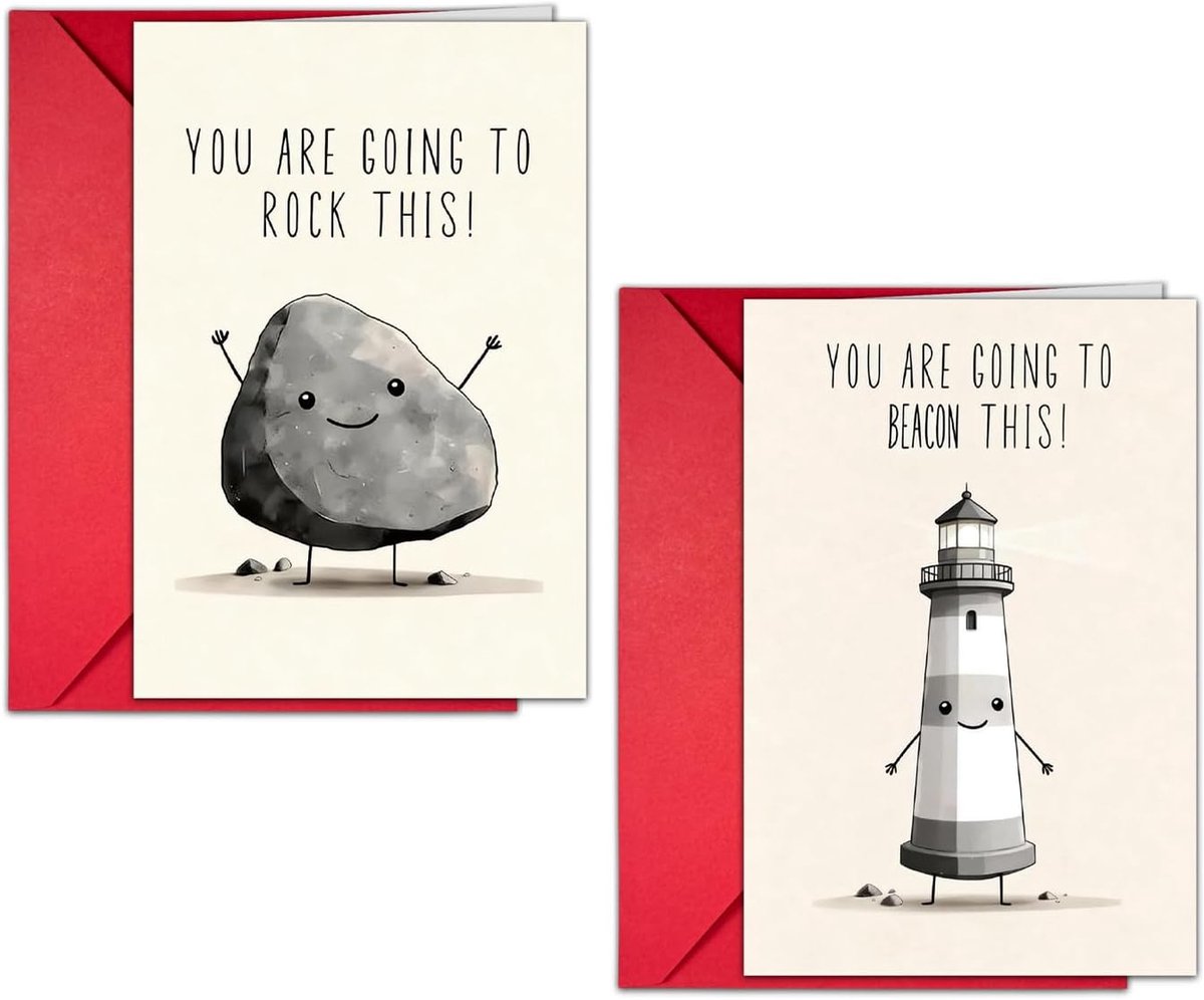 2 Soorten Inspirerende Zegenkaarten Met Humoristische Woorden, Zegeningen Voor Nieuwe Banen En Geschenken Van Familieen.