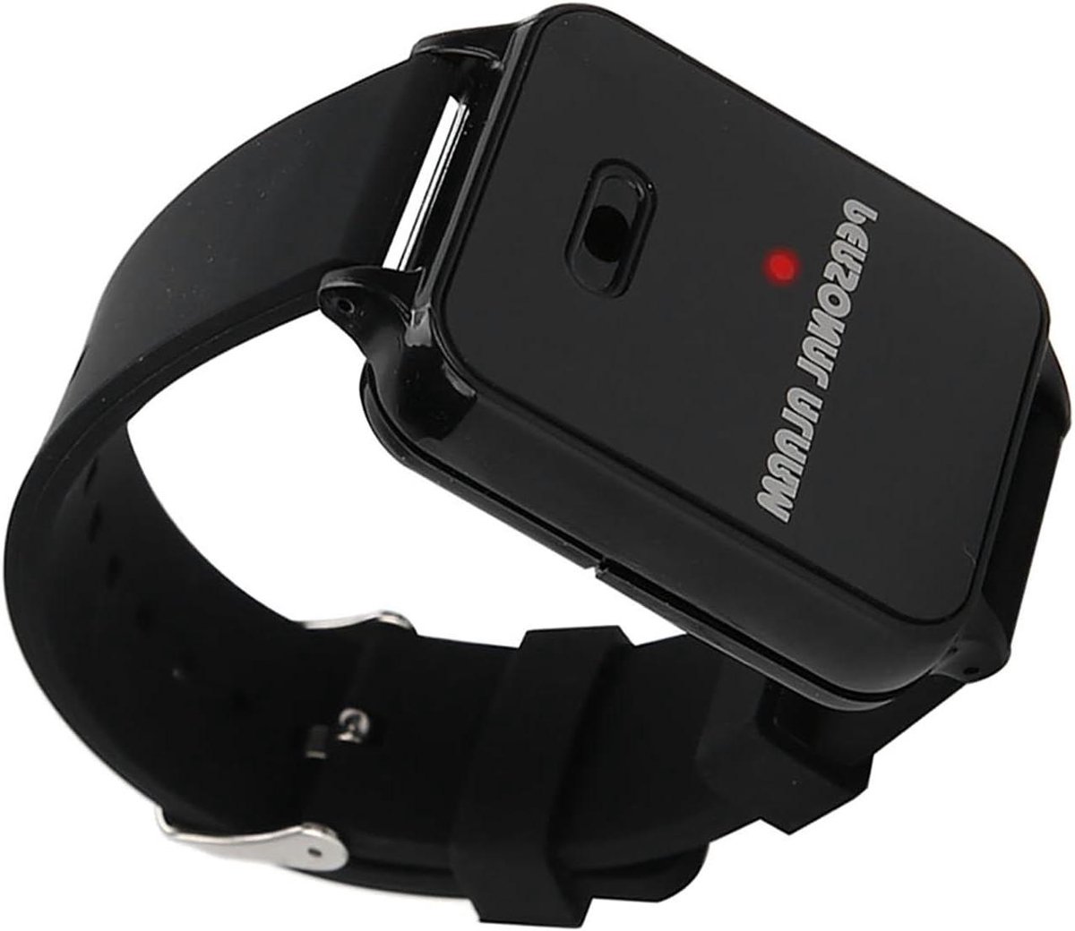 Polsband Alarm - Persoonlijk Alarm - Veiligheid Vergroten - Met Knipperlicht - 21 cm Lengte - Zwart