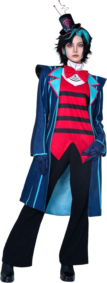 Upgraded Hazbin Hotel Vox Cosplay Kostuum