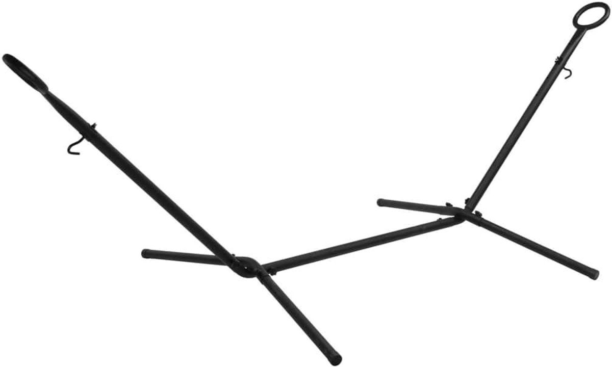 Hangmat standaard - Hangmat houder - Ontspannen in de tuin - Stevig metalen frame - 260 cm lengte - Antraciet