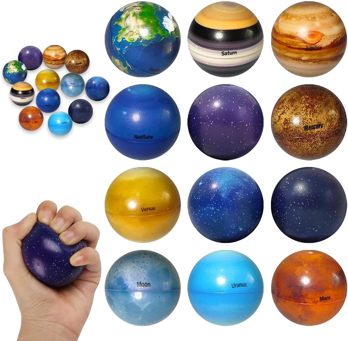12 stuks mini-softballen, kinderspeelgoed, schuimsportballen, zacht en comfortabel, verlicht angst, anti-angst, speelgoed, verlichting en ontspanning voor kinderen en volwassenen