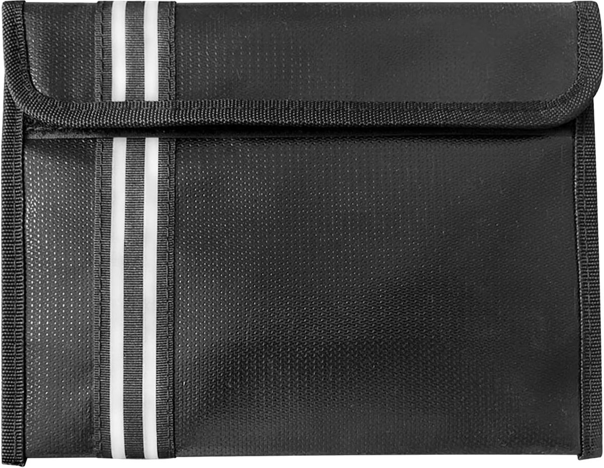 Brandwerende Tas Brandwerende Waterdichte Geldtas (23,5 x 17,5 cm) - Brandwerende Documententas met Ritssluiting voor Documenten, Geld, Paspoort, Bankbiljetten