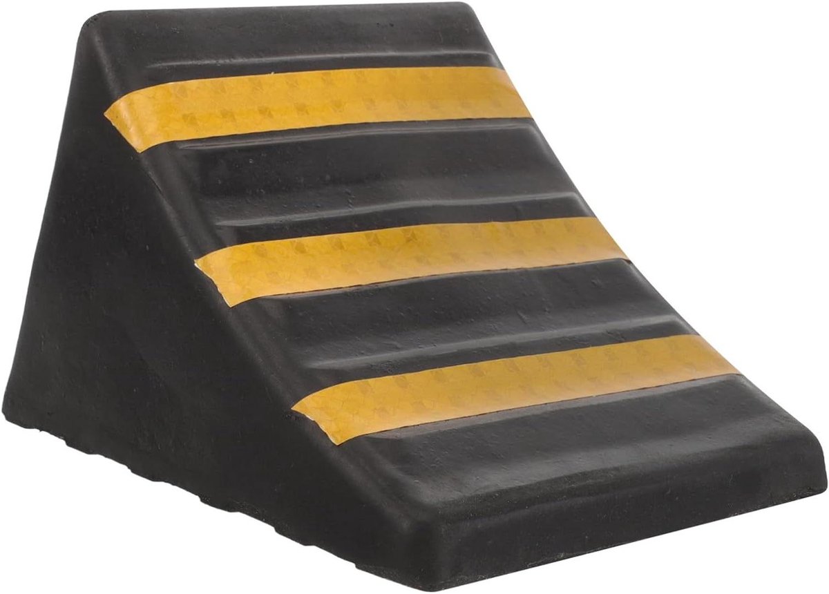 Wielkeggen - Antislip Bandenstopper - Voertuigen Beveiligen - Zwaar Rubber - 19x17x14 cm - Zwart