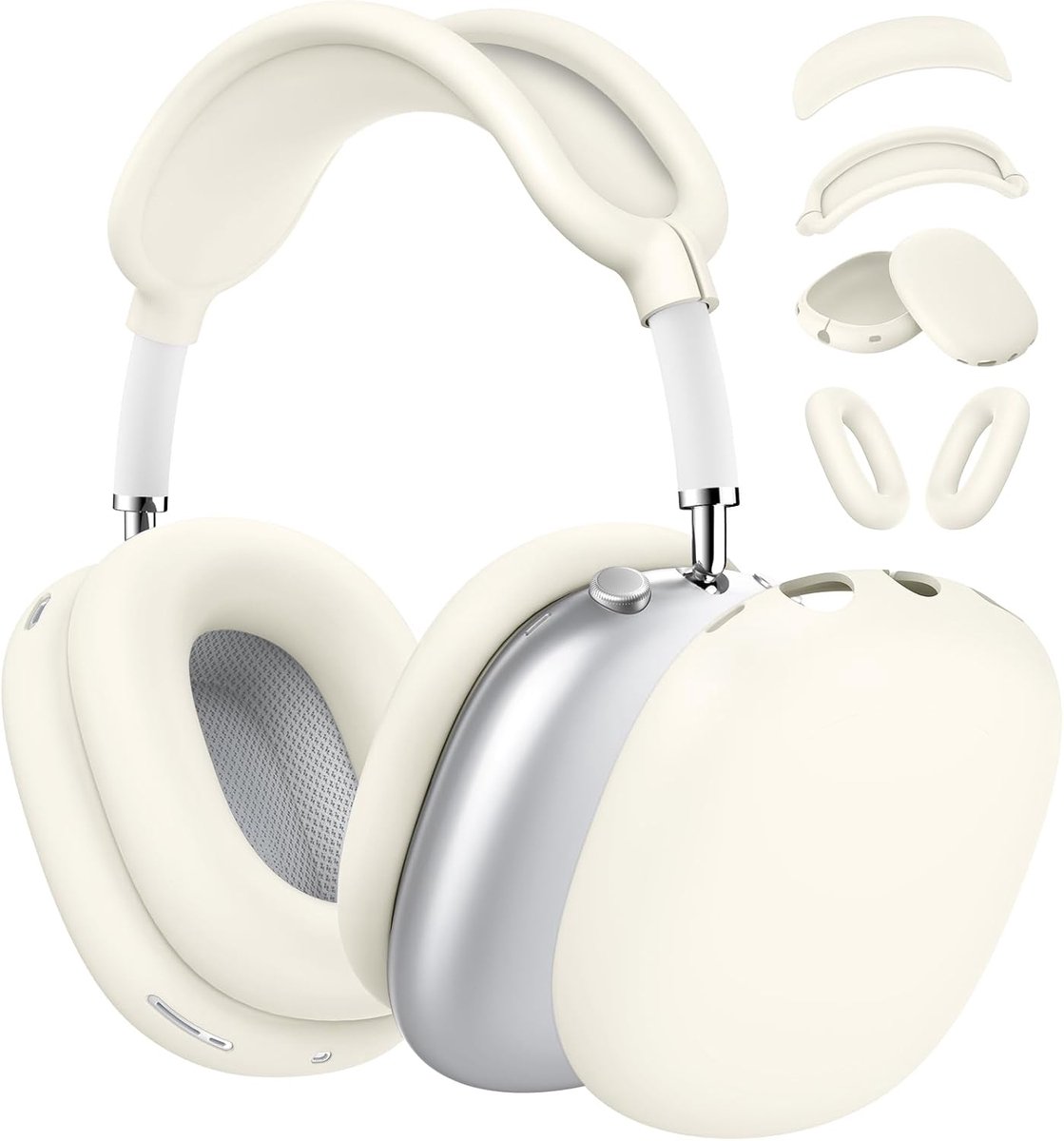 Hoes voor Airpods Max 1st/2nd, Starlight | Schokbestendig, krasbestendig, stof- en zweetwerend. Eenvoudige installatie, perfecte pasvorm, functies blijven behouden.