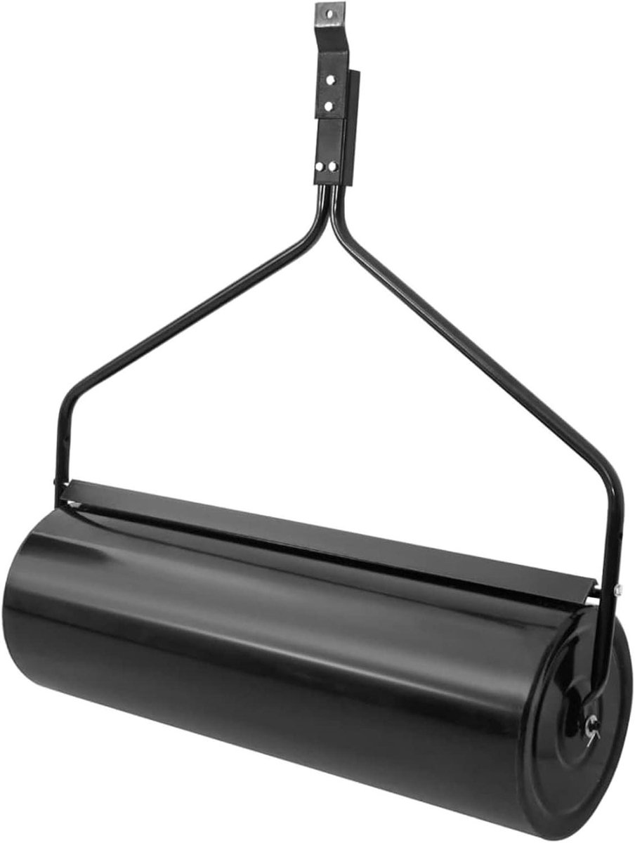 Gazonroller - Grasroller Tuin - Gazon Egaliseren - Grote Vulcapaciteit - Ø 30 x 90 cm - Zwart