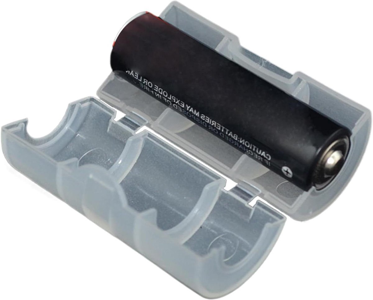 Batterij Adapter - Converter Tussenstuk - Apparaat Gebruik - Transparant Ontwerp - 28 mm - Transparant