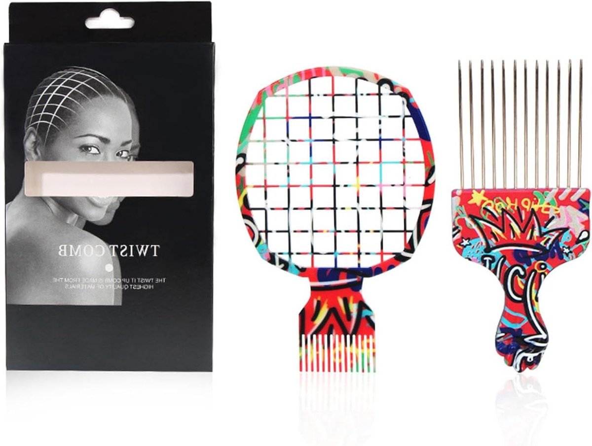 Krul Spons Borstel - Twist Kam Haar Styling Tool - Haar Krullen Maken - Innovatief Mesh Ontwerp - Niet Gespecificeerd