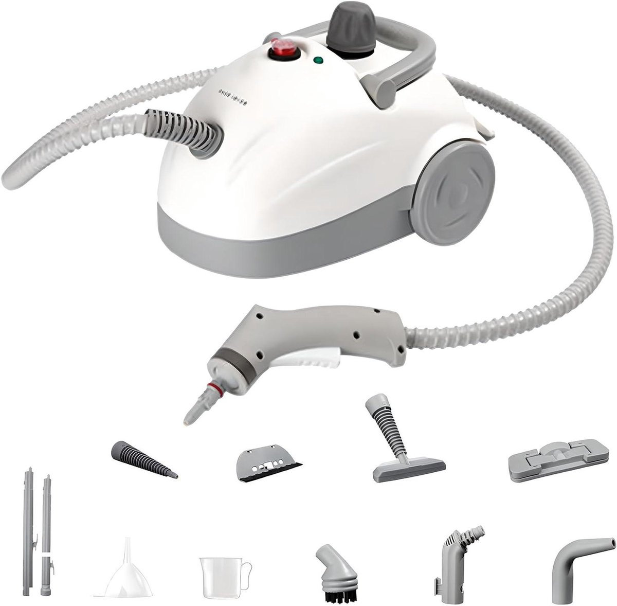 Stoomreiniger - Stoommachine multifunctioneel - Hygiënisch huis - Hogedruk stoom - 1200 ml - Wit