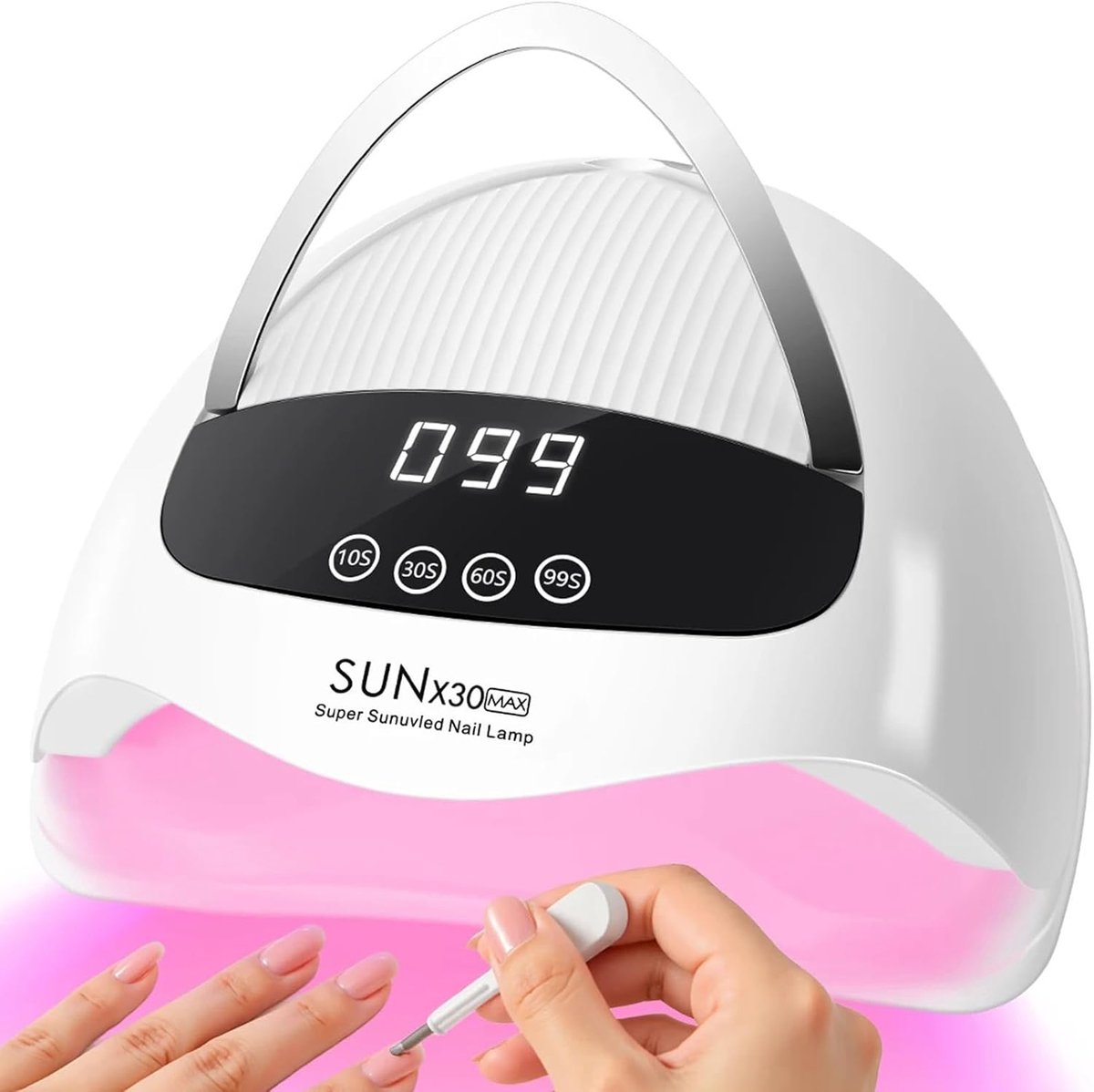 Nail lamp 380W - 90 LED's - Automatische sensor - Snelle droging voor gel en semi-permanente nagellak - SnelShoppen