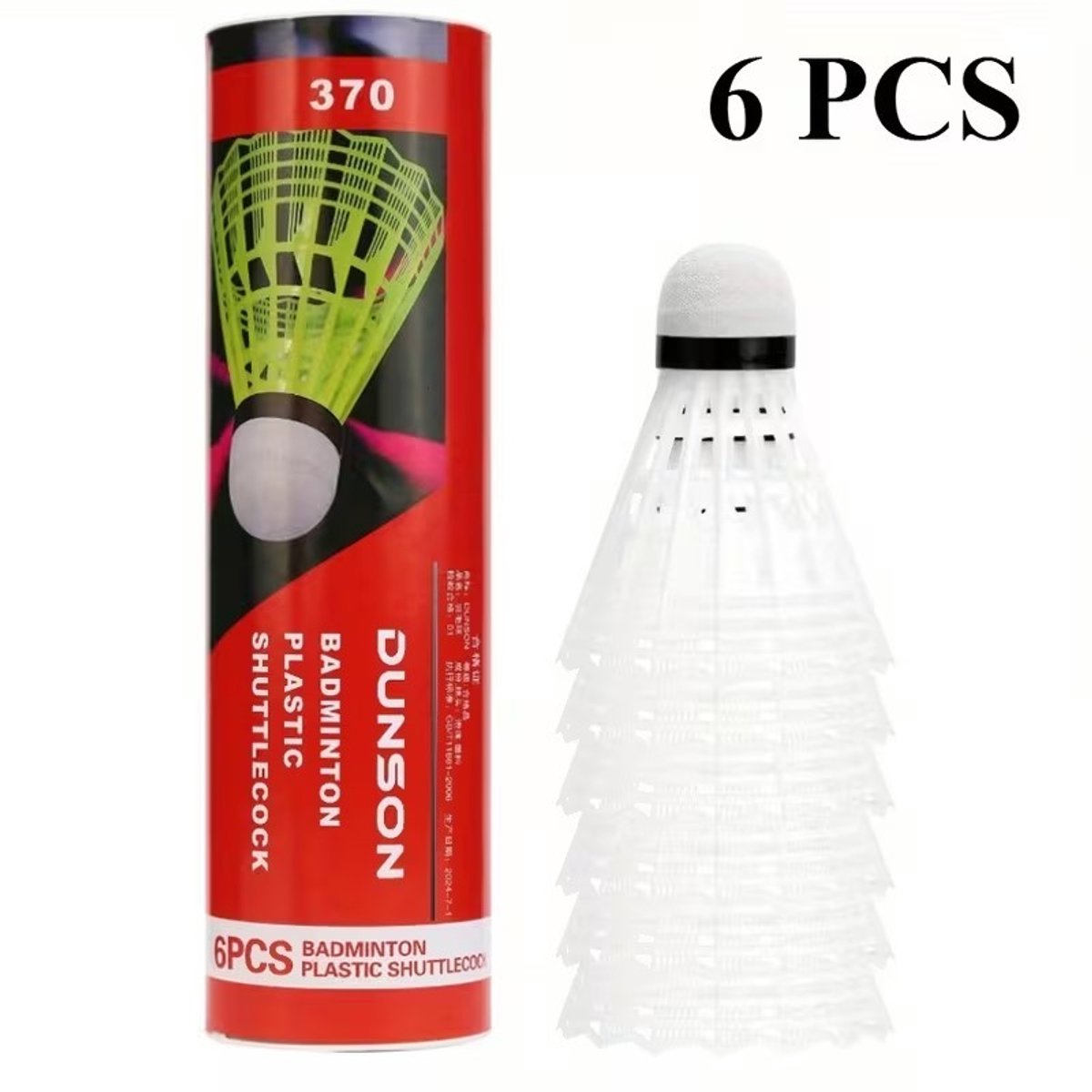 K&R Ventures® Badminton Shuttles 6 Stuks - Nylon Shuttlecocks - Voor Binnen & Buiten - Duurzaam - Wit - Badminton bal