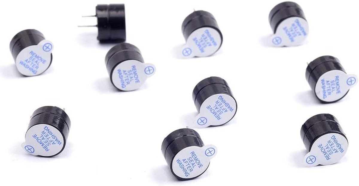 DC5V Active Buzzer Electronic Alarm Magnetic Long Continuous Beep (Pack of 10) - ShopVlot