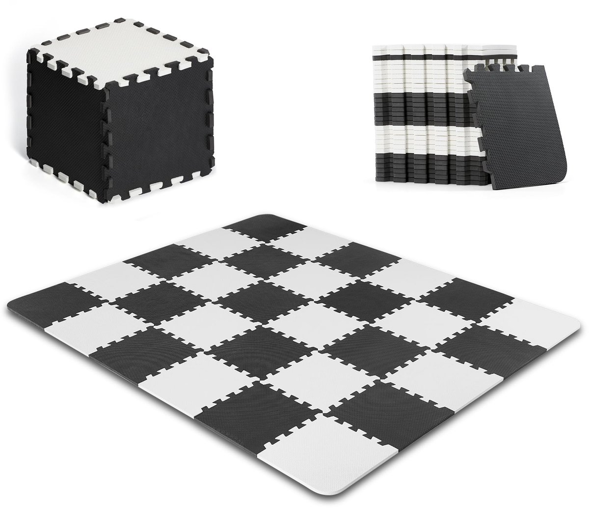 Omgoods - Kinderkraft Puzzle Speelmat - Educatieve Vloerpuzzels voor Kinderen