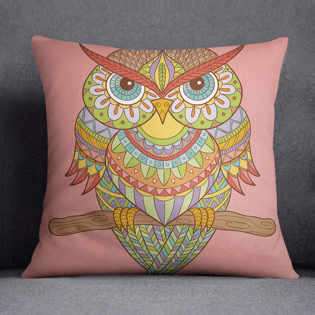 Omgoods - Decoratieve Kussenslopen 45x45cm Effen Multicolor