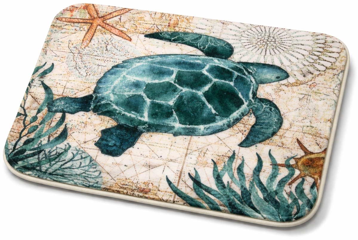 Omgoods - Schattige Badmat met Zeedieren 40 x 60 cm van Geheugenfoam