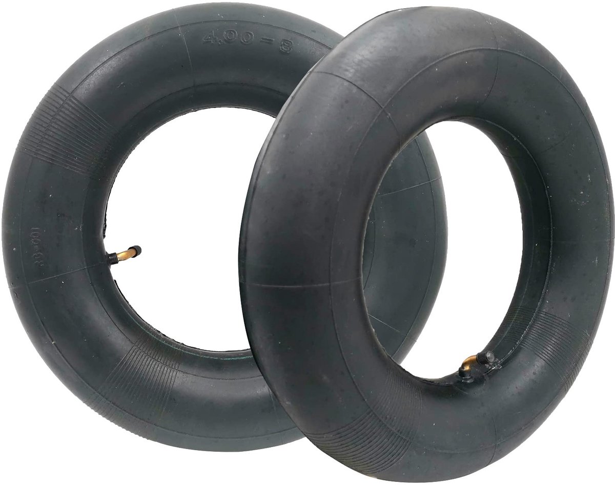 Omgoods - Set van 2 Vervangende Binnenbanden 4-8 Inch met Gebogen Ventiel