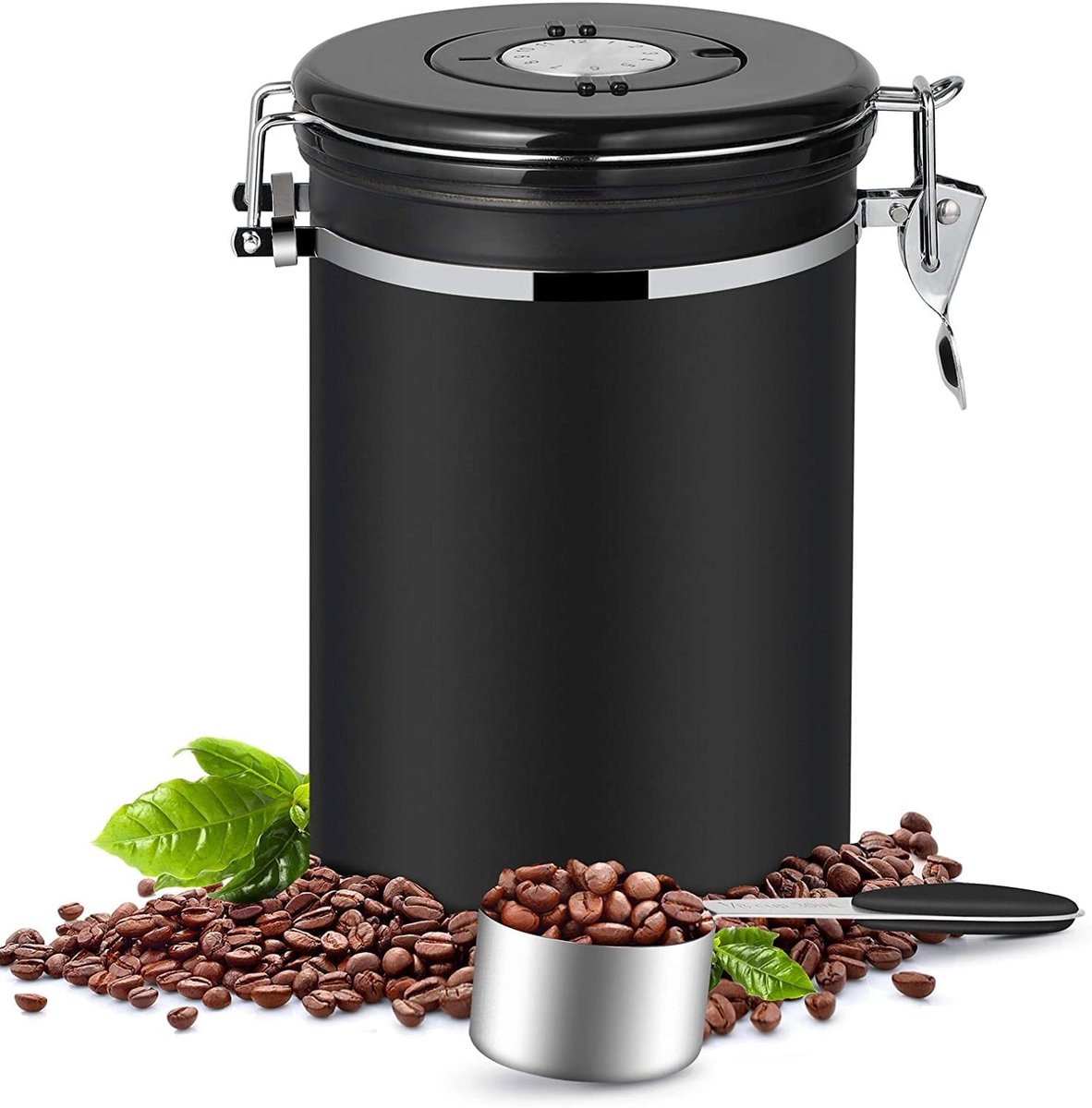Omgoods - Luchtdichte RVS Koffiecontainer met Maatlepel