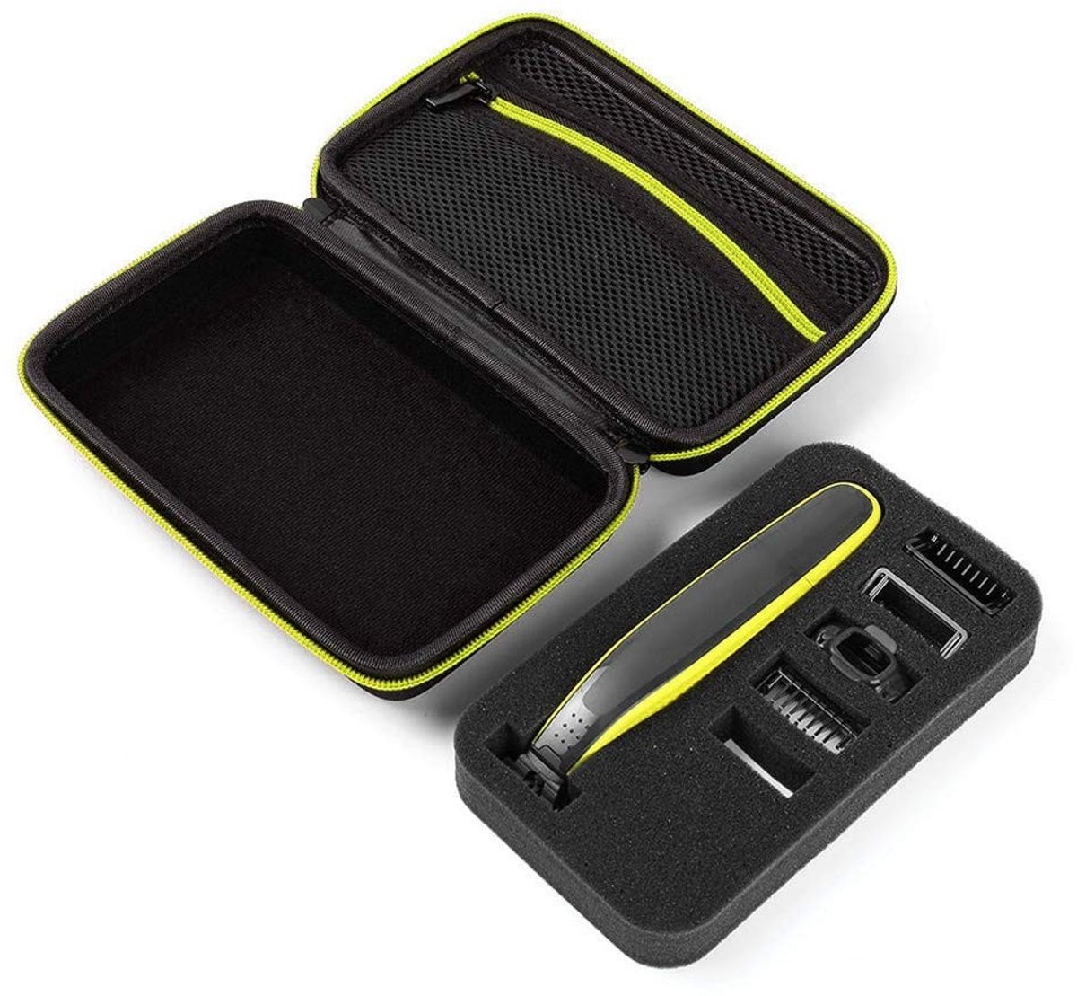 Omgoods - Harde etui - Scheerapparaat opbergtas - Reisorganizer - Zwart - Bescherming voor QP2520/90/70 - Geschikt voor elektrisch scheerapparaat -...