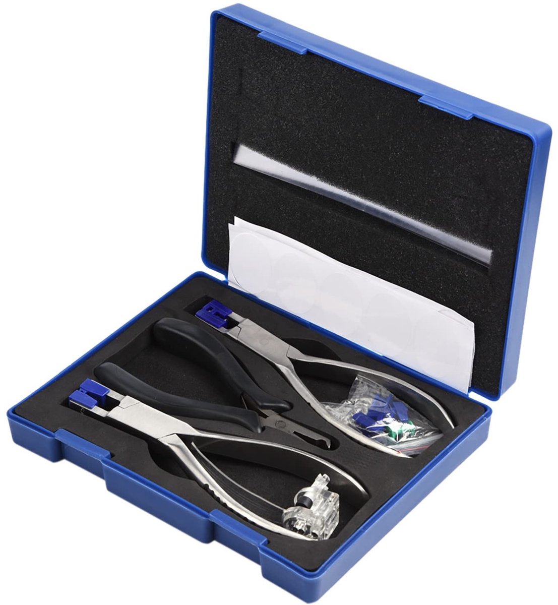 Omgoods- Combinatietang Professionele Set - Bril Reparatieset - Optische Gereedschap - Frameloze Montageset - Inclusief Reserve Kaken - Duurzaam en Praktisch - Brilreparatieset