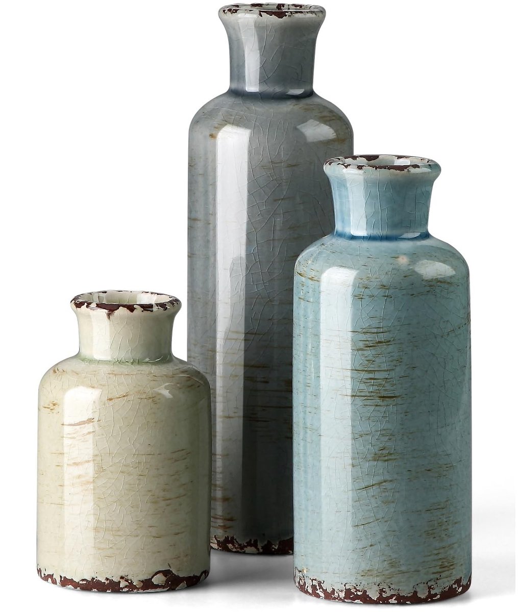 Omgoods - Set van 3 Decoratieve Vazen voor HuDecoration