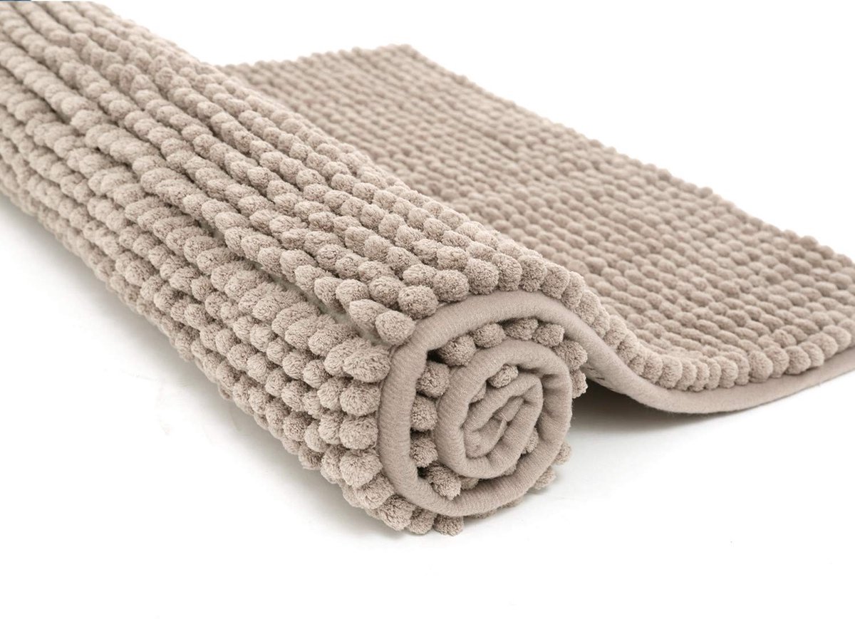 Omgoods - Chenille Badmat 40 x 60 cm, Sneldrogend en Machinewasbaar