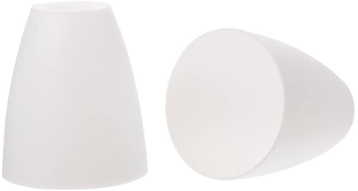 Omgoods - Set van 2 Witte Vervangende Lampenkappen