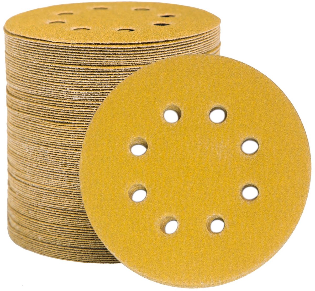 Omgoods - 100 Schuurdiscs 125 mm met 100 Grit voor Metalen en Houten Oppervlakken