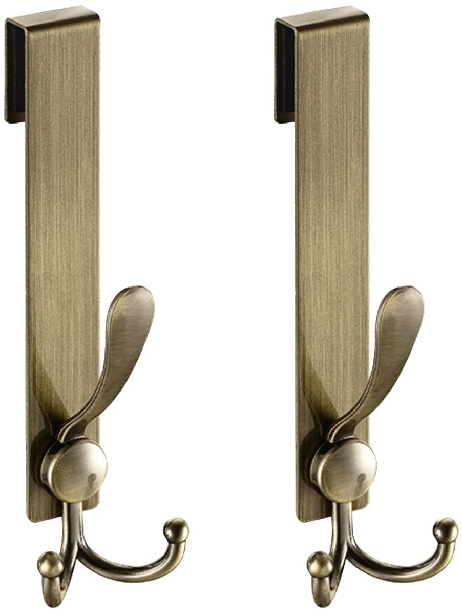 Omgoods - Doucheglasdeurgrepen 2-Pack - Antieke Badjas Haak