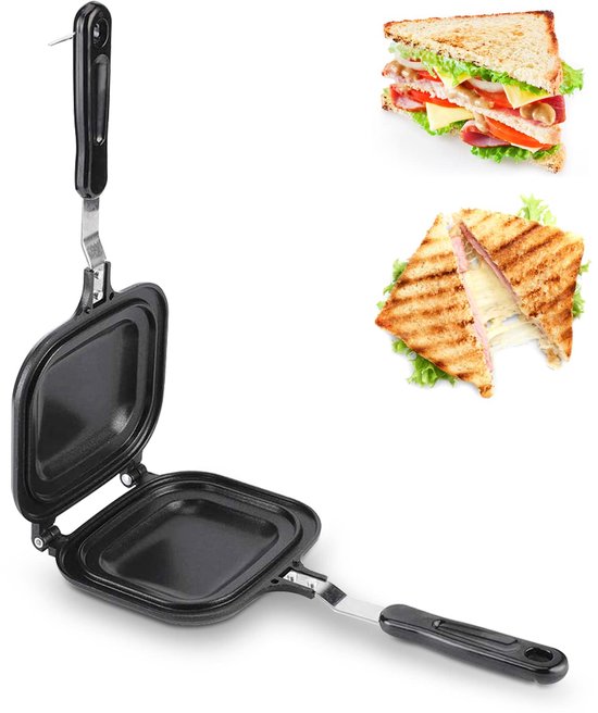 Omgoods - Multifunctionele Dubbelzijdige Sandwich Maker - Non-stick Bakpan — afbeelding 3