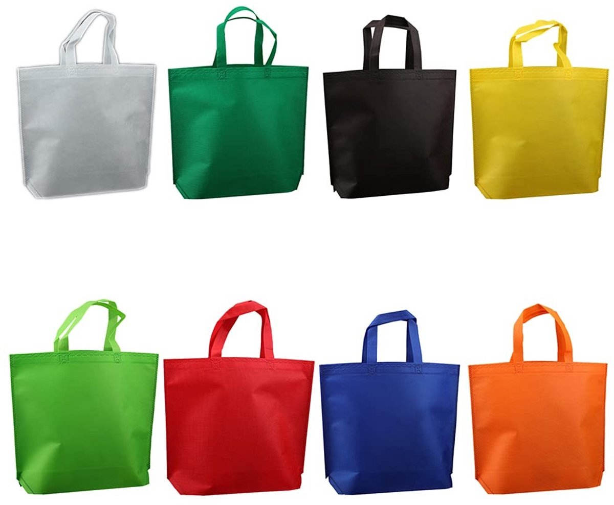 Omgoods - 24 Stuks Herbruikbare Cadeauzakken van Non-Woven Stof