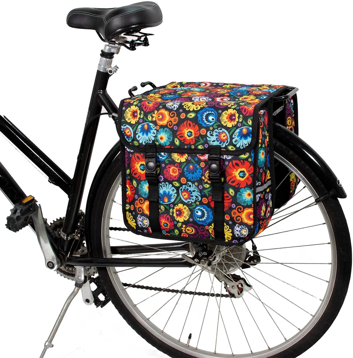Omgoods - Dubbele Fietstas 26L Waterafstotend met Reflecterende Details