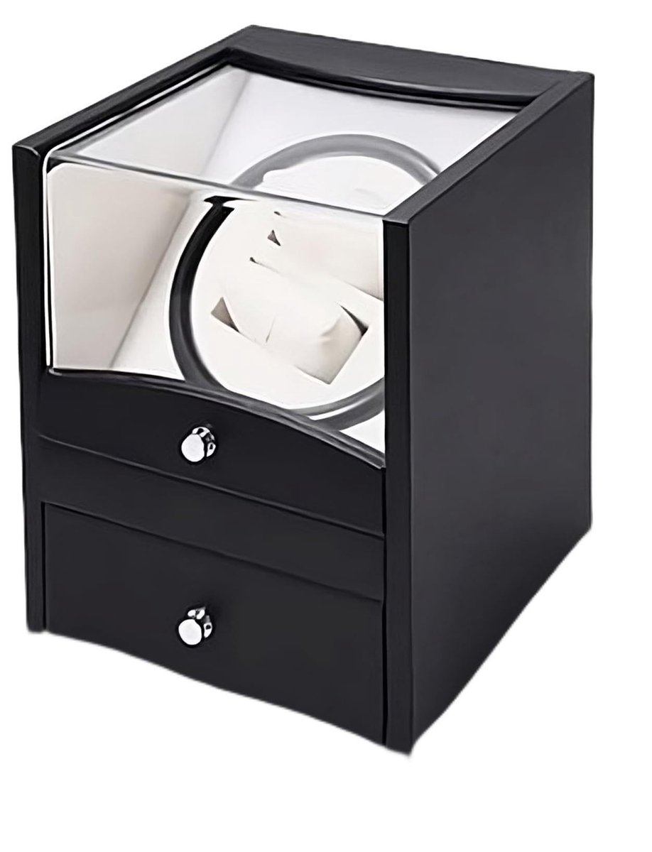 Omgoods - Watch Winder voor 2 Automatische Horloges met Batterijvoeding
