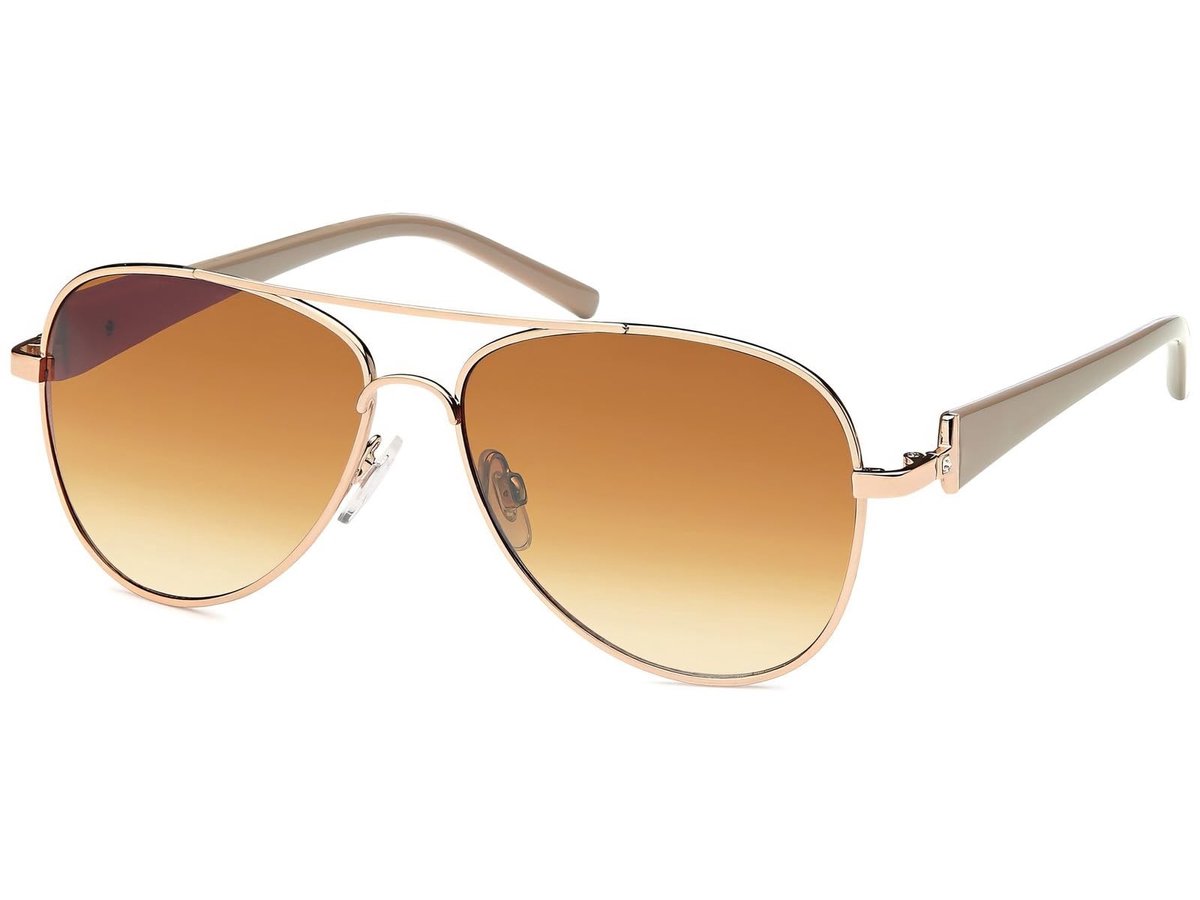 Omgoods - Dames Zonnebril met Gelaagde Glazen en Strass
