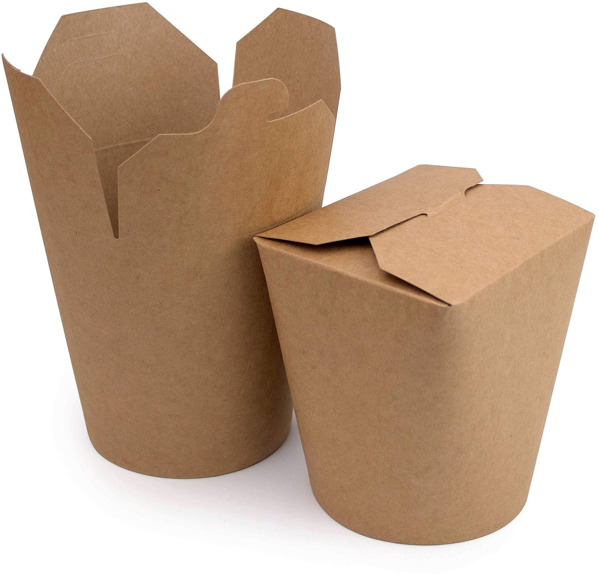 Omgoods - Set van 50 kartonnen doosjes voor pasta en gerechten - 100% recyclebaar