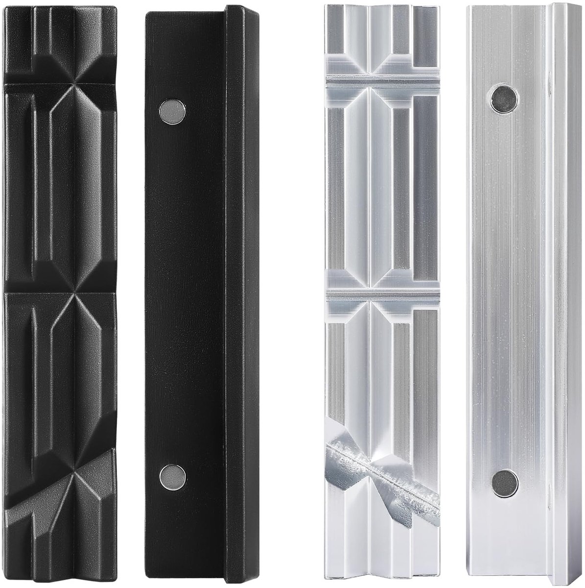Omgoods - Magnetische Vise Jaws Set van 2 met Aluminium en Nylon