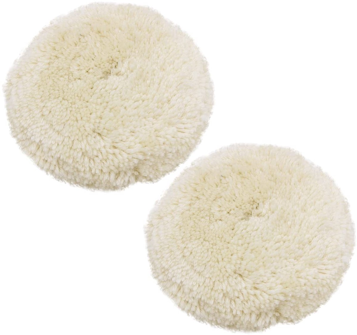 Omgoods - Wol Polijsten Pads - 2 Pack - 4.5 Inch - Buffing Wiel - Auto Polijsten Kit - Voor Boor - Professioneel Gebruik