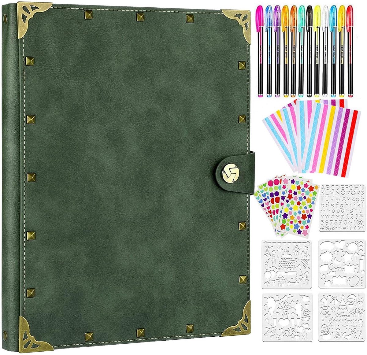 Omgoods - Fotoboek voor Scrapbooking met 60 Zwarte Pagina's