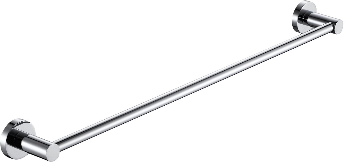 Omgoods - Dubbele Handdoekhaak Chroom Wandmontage 50 cm
