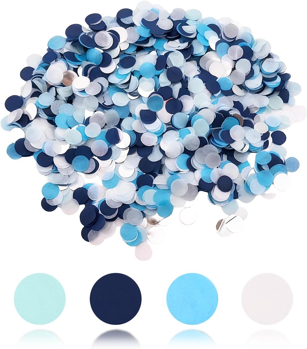 SnelShoppen - Tafelconfetti Cirkelvormig | 10000 Stukken, Biologisch Afbreekbare Tafelversiering, 1cm | Geschikt voor Doop, Bruiloft, Verjaardag Decor
