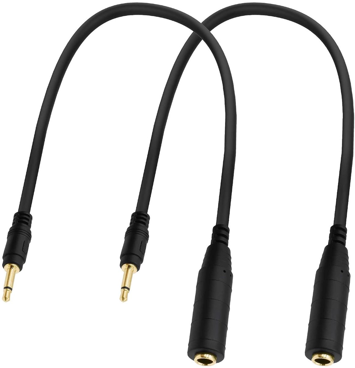 6.3mm Splitter Jack Cable 6.3mm TS Mono Plug to Dual 1/4 Inch Bus Y Cable Splitter Divider aux Guitar Cable Converter - ShopVlot