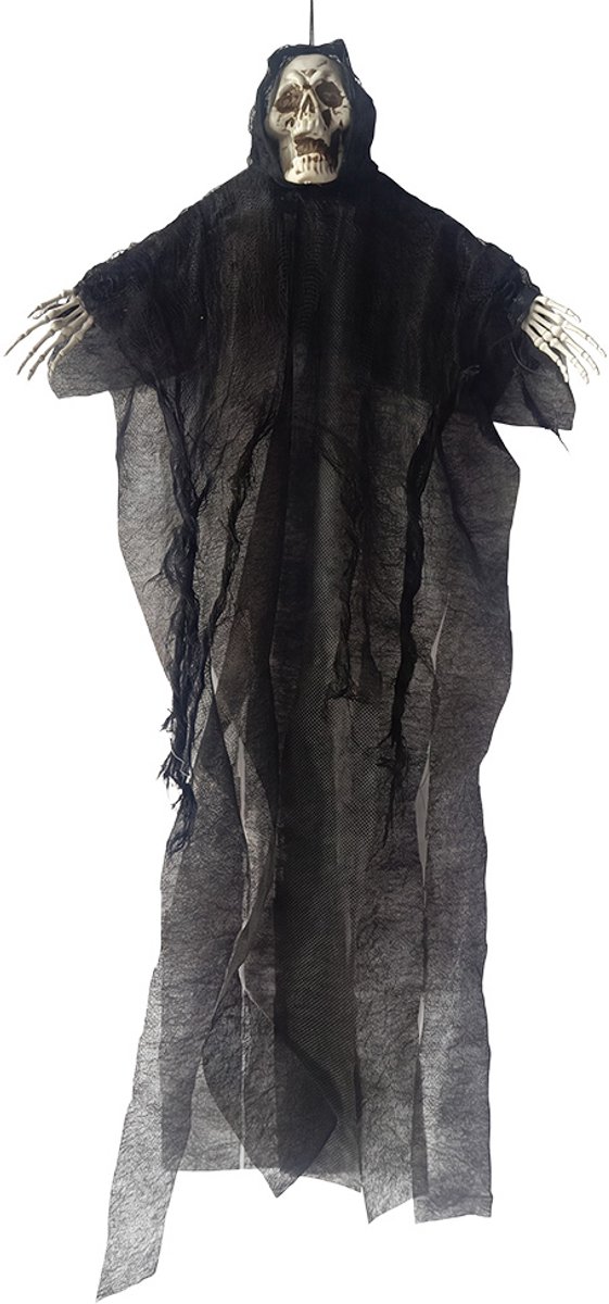 Clayre & Eef Halloween decoratie Spook Zwart Kunststof Herfst decoratie