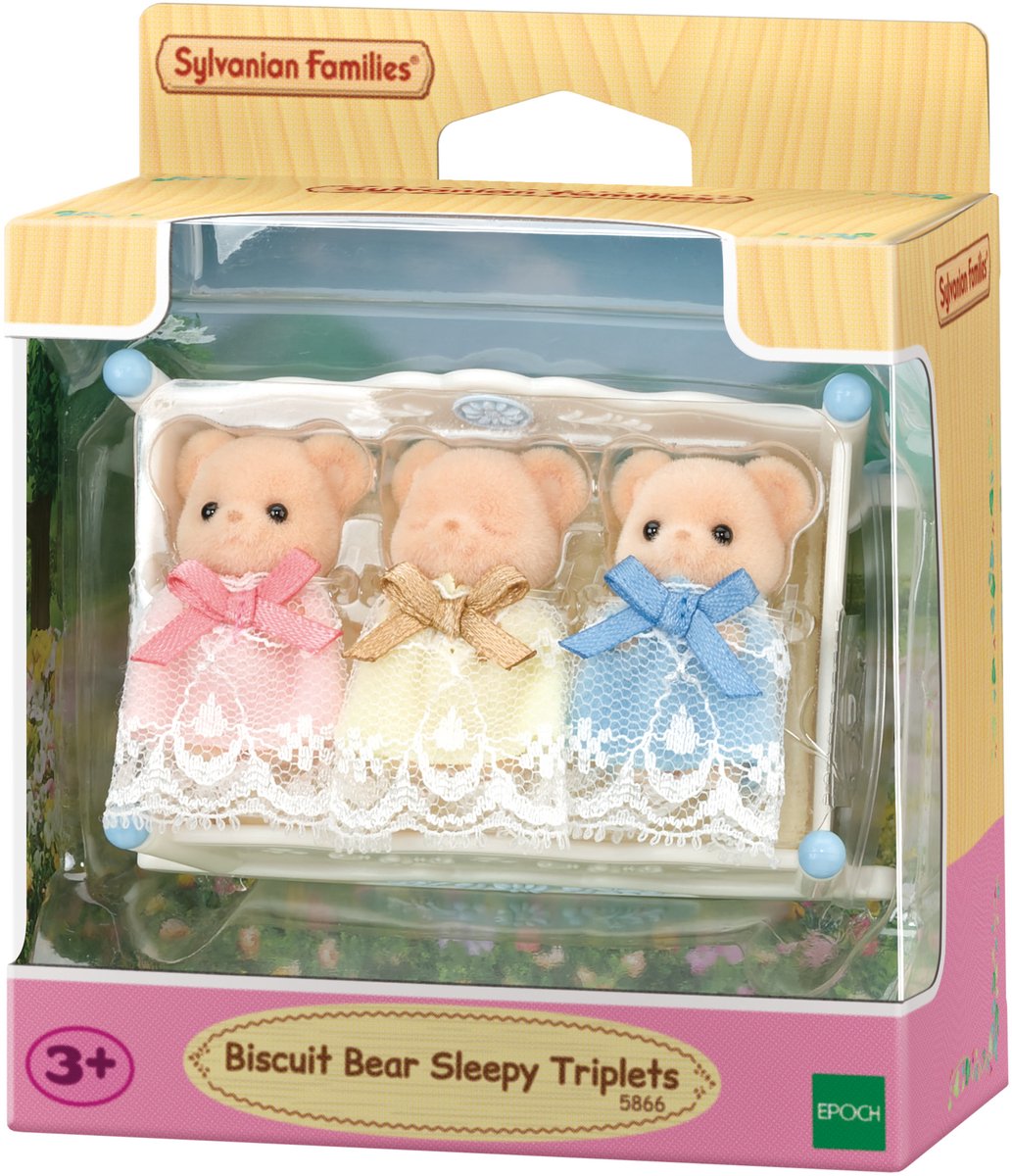 NIEUW Sylvanian Families 5866 Drieling Koekjes beer- extra zacht- 3 speelfiguren
