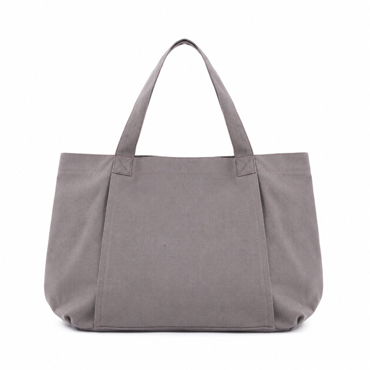 Gloovon® Yogatas met Matthouder - Multifunctionele Canvas Sporttas voor Dames - Met Binnenvak - 46x37x10.5 cm - Grijs