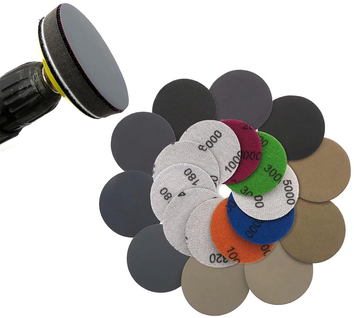 Schuurpapier Tape 75mm - 50 Stuks - Waterproof - Voor Hout, Metaal en Auto - ShopVlot