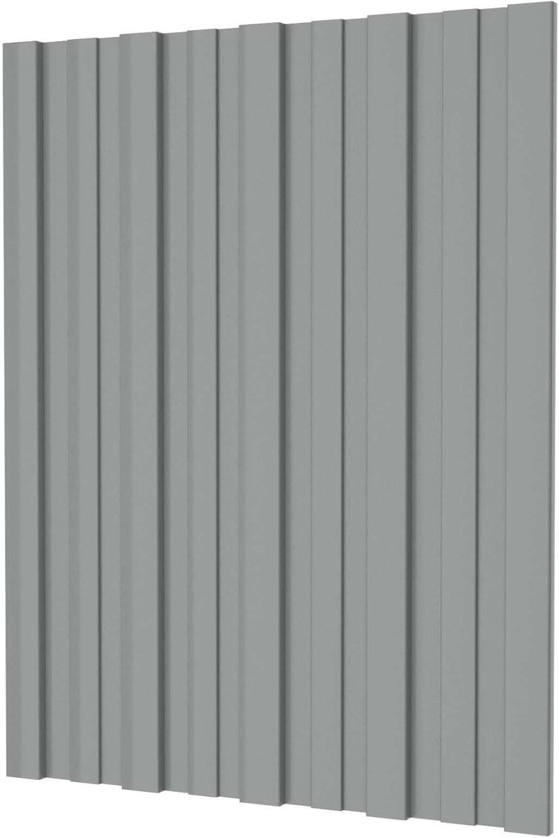 Dakpanelen - Golfplaten - Dak Bedekken - Verzinkt Staal - 60 x 45 cm - Grijs