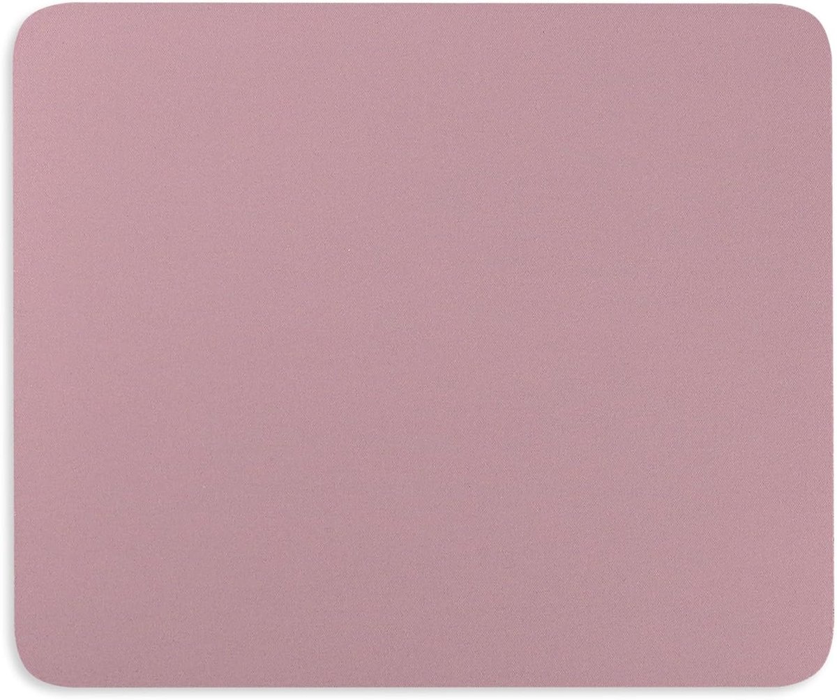 SnelShoppen - Roze Muismat Klein 240 x 200mm - Ultra-gladde Lycra Oppervlak - Antislip Onderkant - Ideaal voor Gaming en Kantoor
